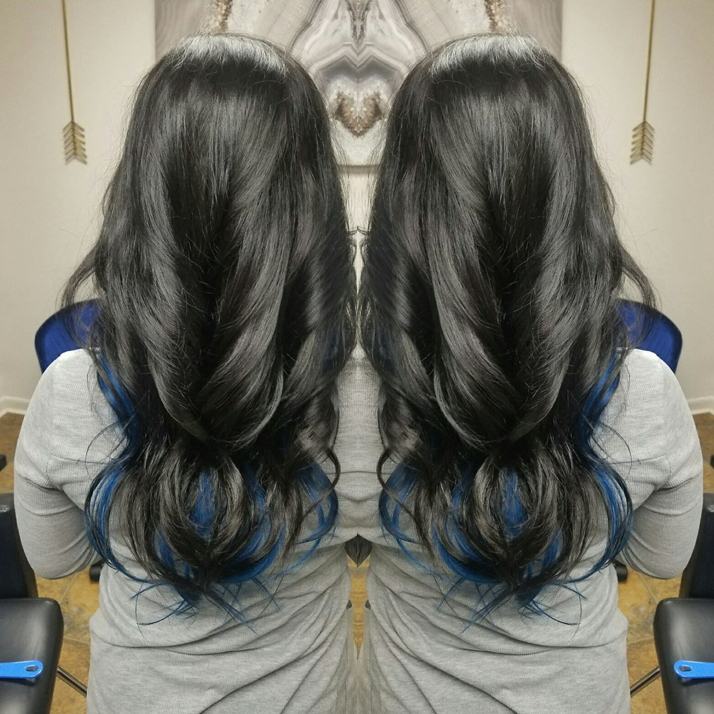 Black waves, blue beneath by Octavia