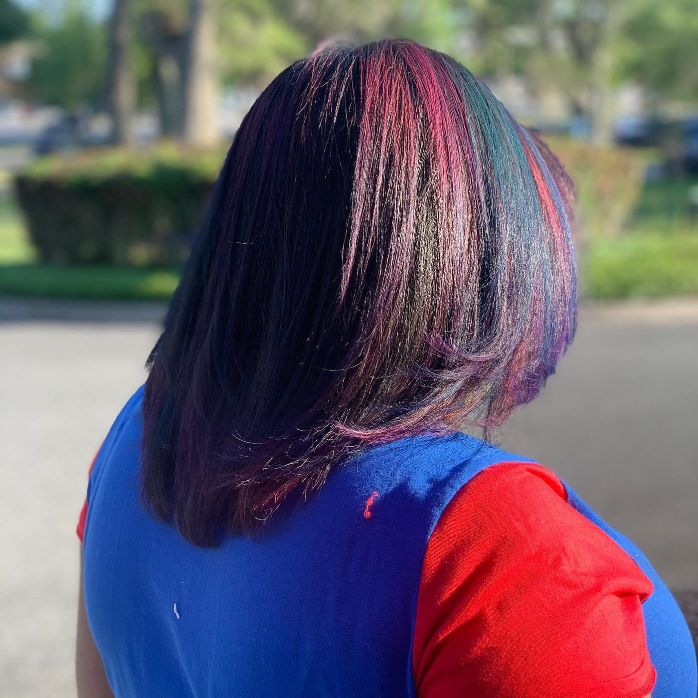Red and violet color by Octavia